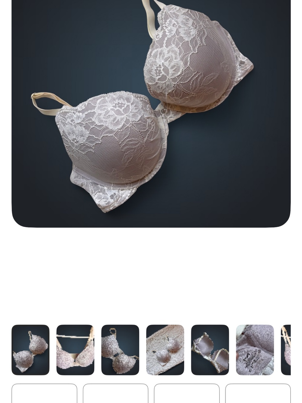 Maidenform Lace Push-Up Bra in Beige